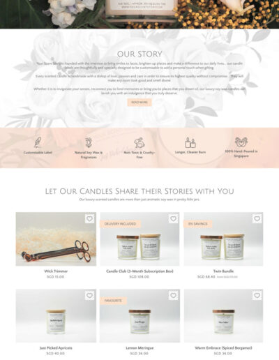 Your Scent Story - Homepage