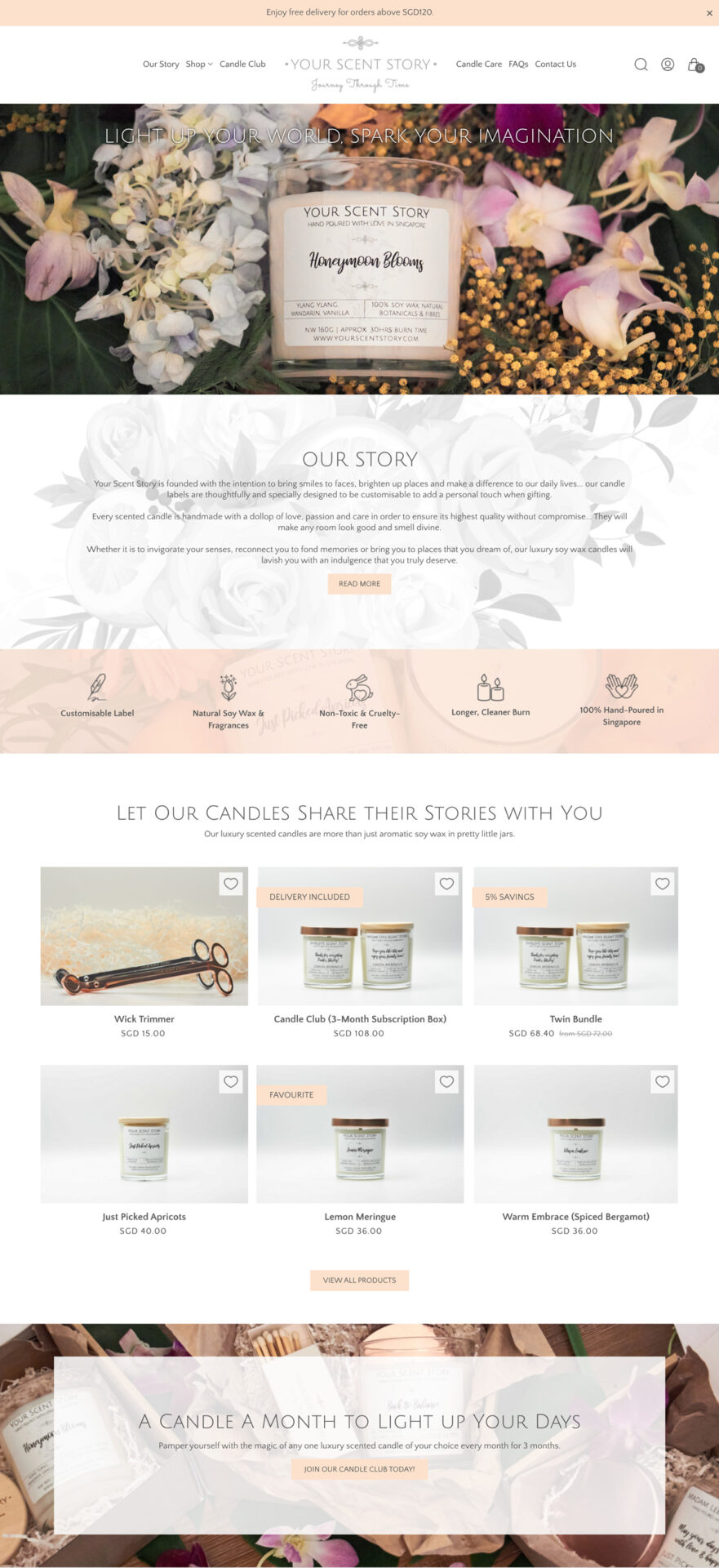 Your Scent Story - Homepage