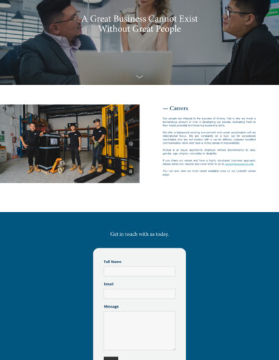 Acteus Group - Careers page