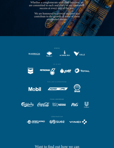 Acteus Group - Clientele page
