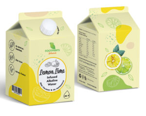 Lemon Lime Alkaline Water Packaging Design